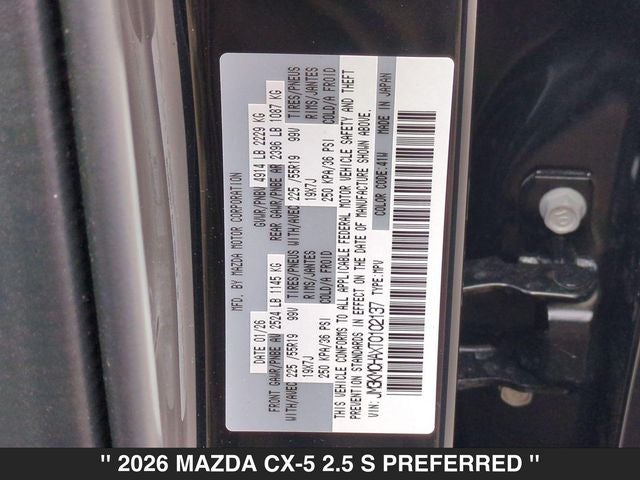 2026 Mazda CX-5 2.5 S Preferred