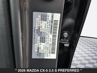 2026 Mazda CX-5 2.5 S Preferred