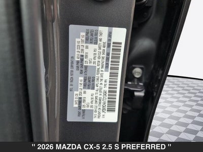 2026 Mazda CX-5 2.5 S Preferred AWD