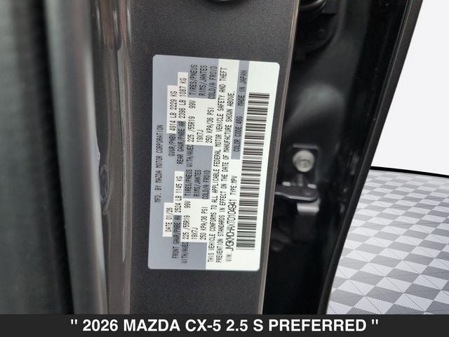 2026 Mazda CX-5 2.5 S Preferred AWD