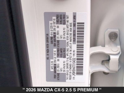2026 Mazda CX-5 2.5 S Premium