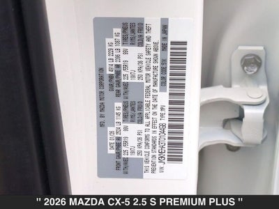 2026 Mazda CX-5 2.5 S Premium Plus