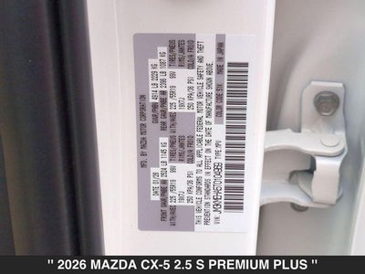2026 Mazda CX-5 2.5 S Premium Plus