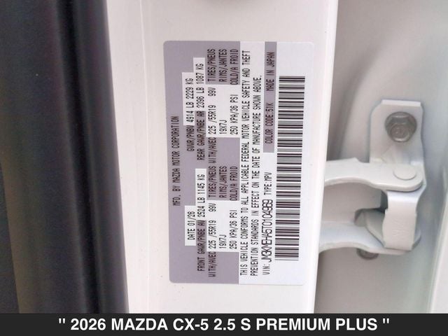 2026 Mazda CX-5 2.5 S Premium Plus