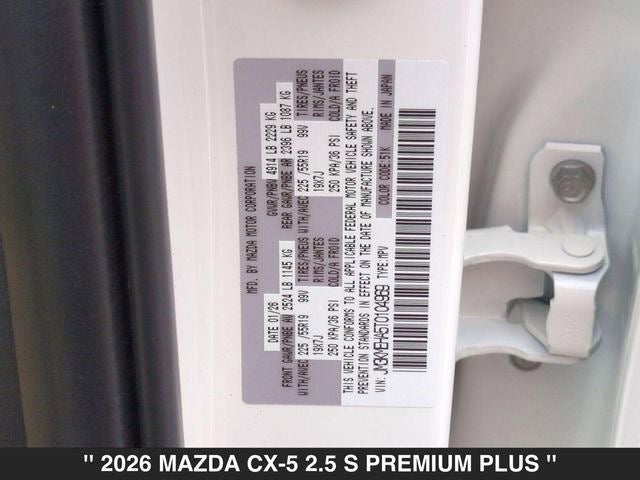 2026 Mazda CX-5 2.5 S Premium Plus AWD
