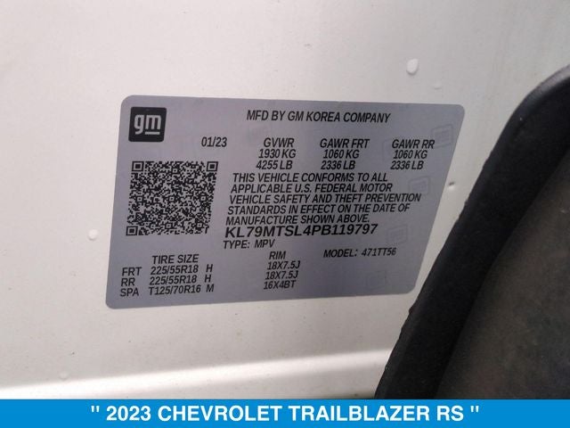2023 Chevrolet TrailBlazer RS