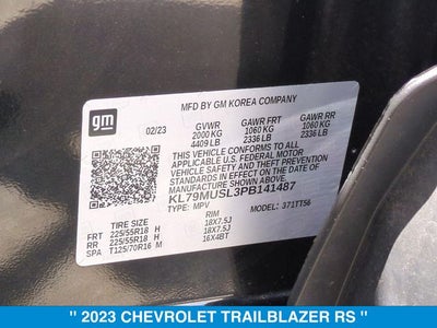 2023 Chevrolet TrailBlazer RS