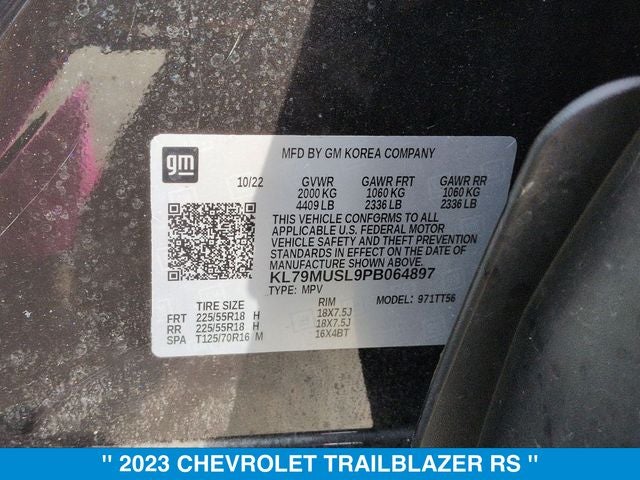 2023 Chevrolet TrailBlazer RS