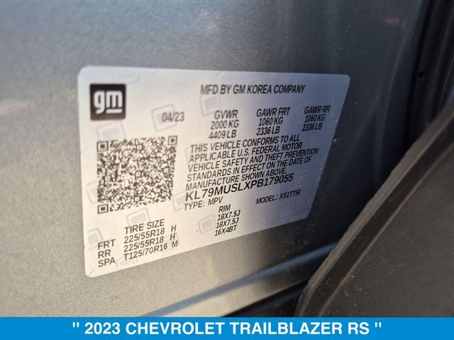 2023 Chevrolet TrailBlazer RS