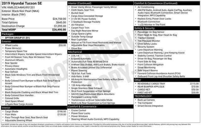 2019 Hyundai Tucson SE