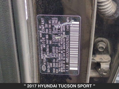 2017 Hyundai Tucson Sport