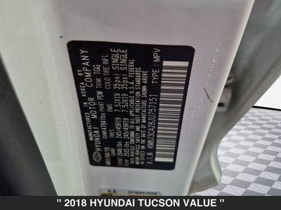 2018 Hyundai Tucson Value