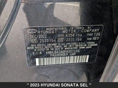 2023 Hyundai Sonata SEL