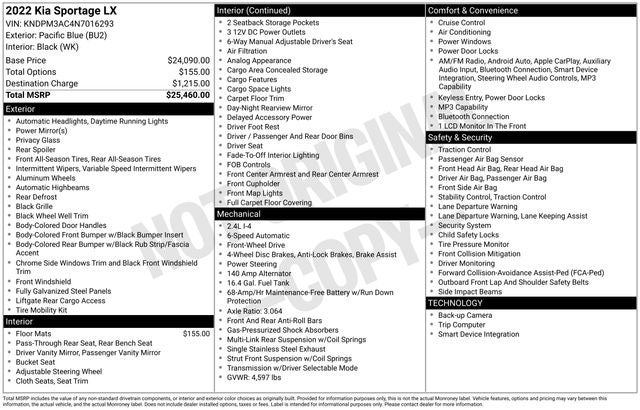 2022 Kia Sportage LX