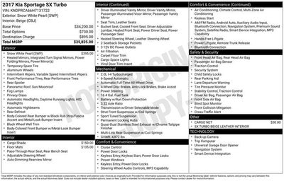 2017 Kia Sportage SX