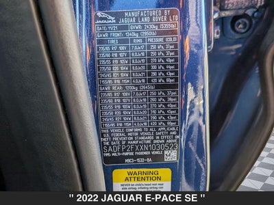 2022 Jaguar E-PACE P250 SE