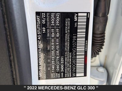 2022 Mercedes-Benz GLC GLC 300 4MATIC®