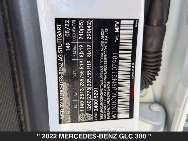 2022 Mercedes-Benz GLC GLC 300 4MATIC®