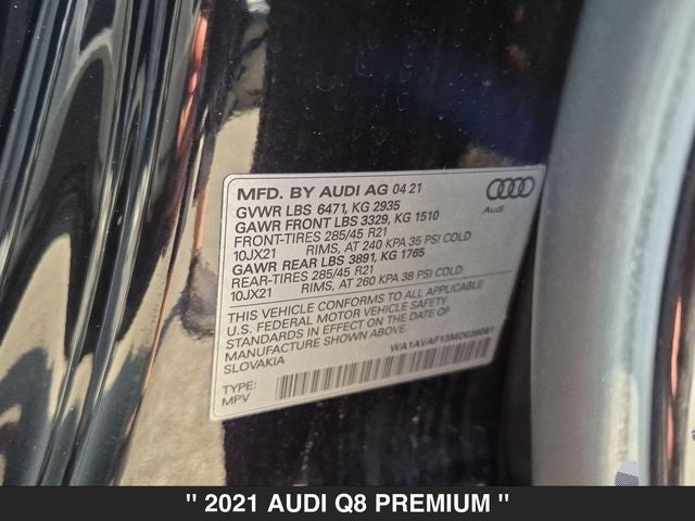 2021 Audi Q8 55 Premium quattro