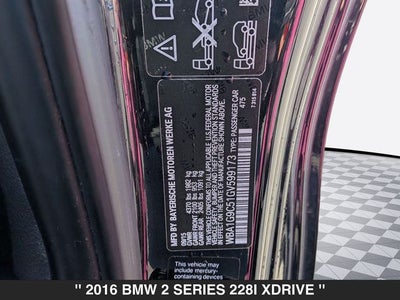 2016 BMW 2 Series 228i xDrive
