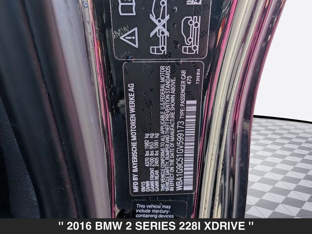 2016 BMW 2 Series 228i xDrive