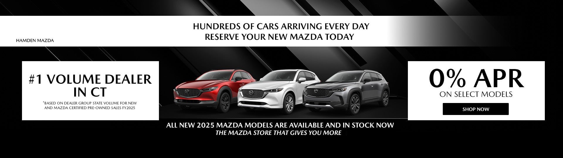Number 1 Volume Dealer Website at Hamden Mazda in CT
