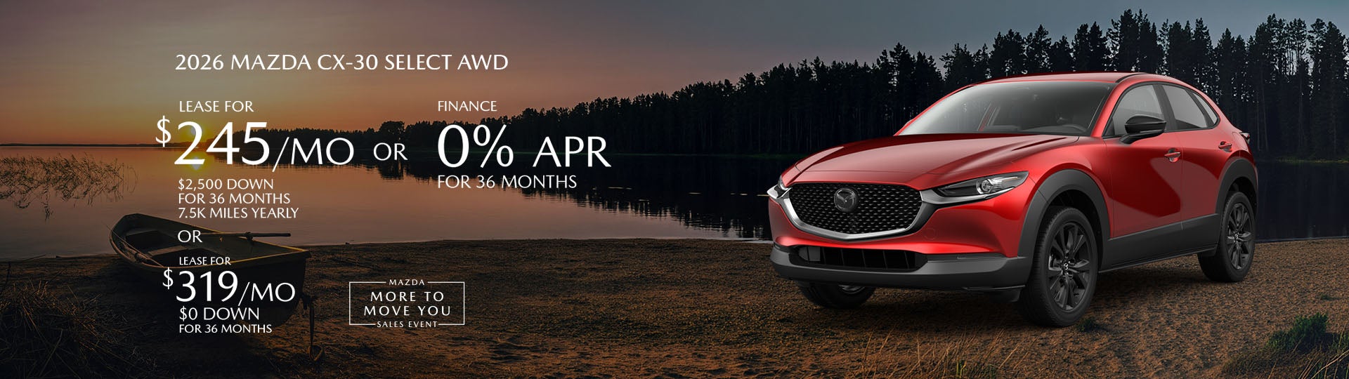 2026 Mazda3 CX-30 lease offer
