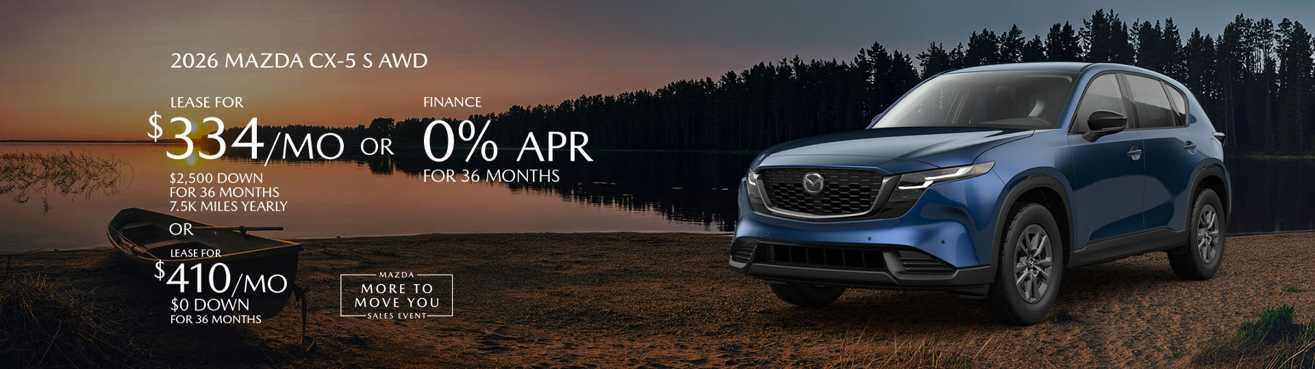 2026 Mazda3 CX-5 lease offer