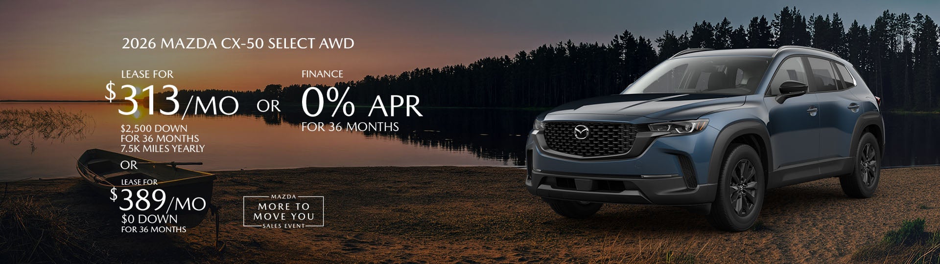 2026 Mazda3 CX-50 lease offer