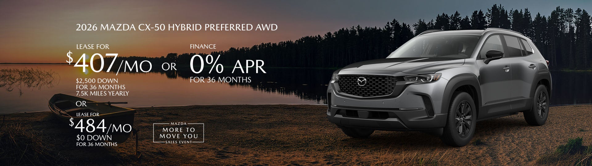 2026 Mazda3 CX-50 Hybrid lease offer