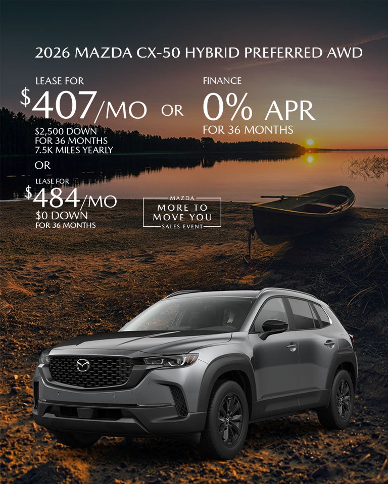 2026 Mazda3 CX-50 Hybrid lease offer