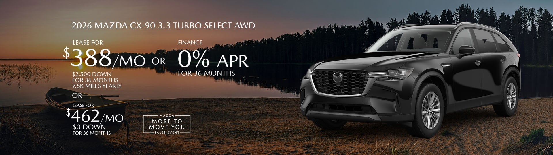 2026 Mazda3 CX-90 lease offer