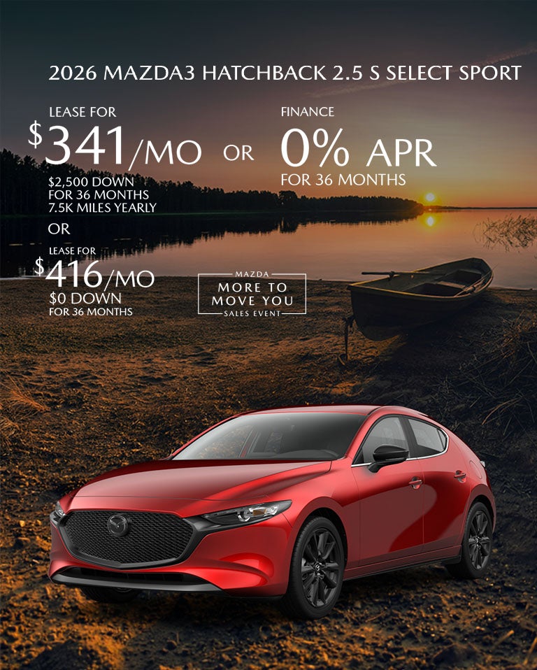 2026 Mazda3 Hatchback lease offer
